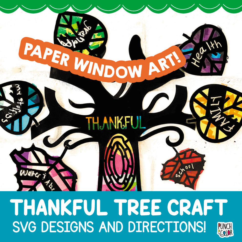 Thanksgiving Thankful Tree Craft – PunchofColor