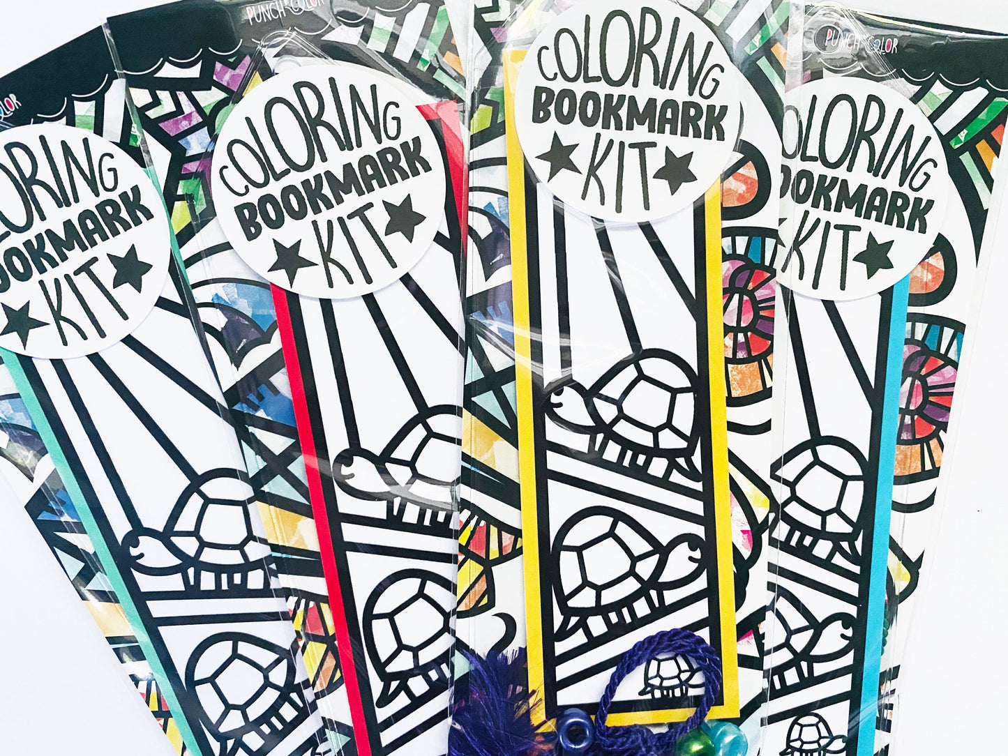 Turtle Coloring Bookmark Kit