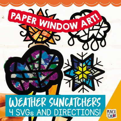 Weather SVG craft for preschool lesson.