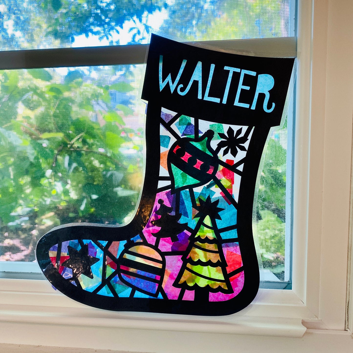 Big Personalized Stocking Suncatcher Kit