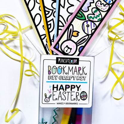 Easter basket bookmark making craft kit for kids.
