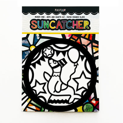 Seal paper suncatcher arts and crafts kit. Perfect circus or zoo party favor for kids.
